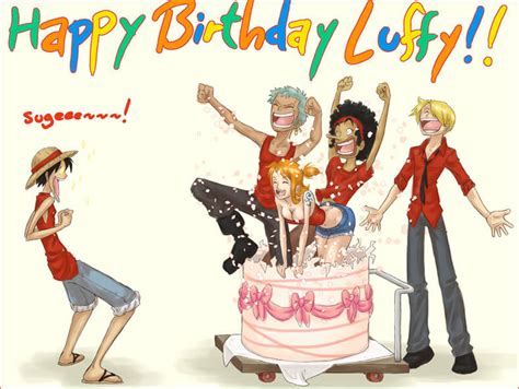 Feliz Aniversário Luffy Garotas Que Curtem Animes