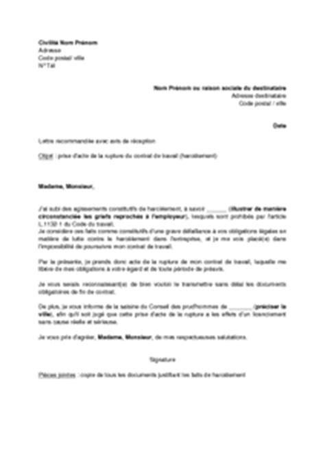 Comment utiliser ce document ? Letter Of Application: Modele De Lettre De Harcèlement Au ...