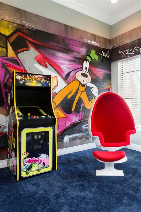 Remarkable Graffiti On The Game Room Wall Arcade Table Arcade Game Room Arcade Games Graffiti