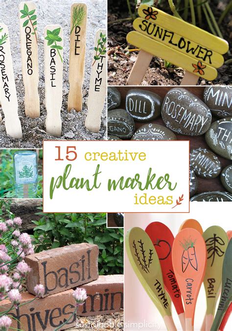 15 Creative Diy Garden Plant Marker Ideas Sustainable