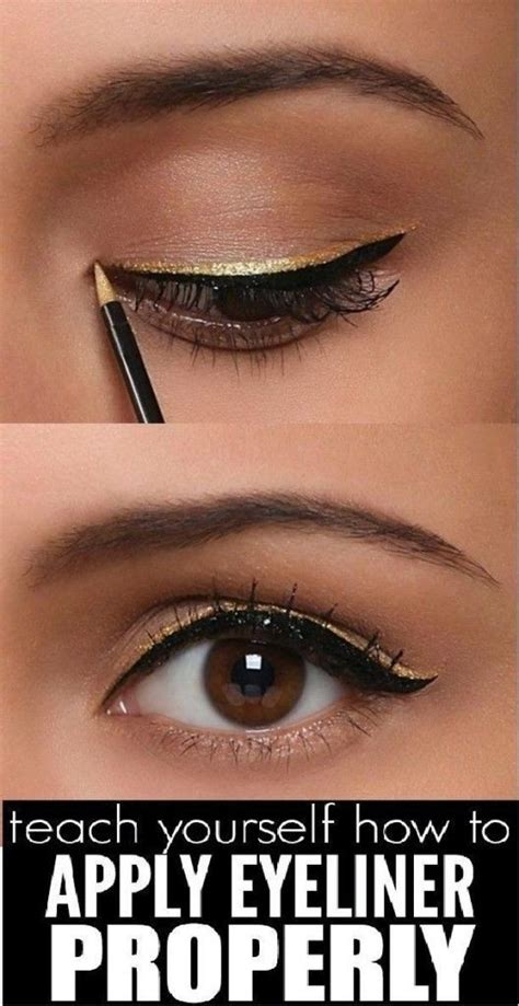 This guide has the best techniques and tips to achieve the eyeliner that best highlights your eye to apply eyeliner, the easiest way is to get the right tools. Teach Yourself How To Apply Eyeliner Properly | How to apply eyeliner, Black eyeliner makeup ...