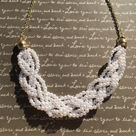 Gorgeous Braided Pearl Necklace Etsy