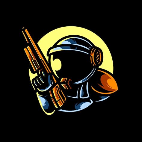 Premium Vector Astro Snipper Head E Sport Logo