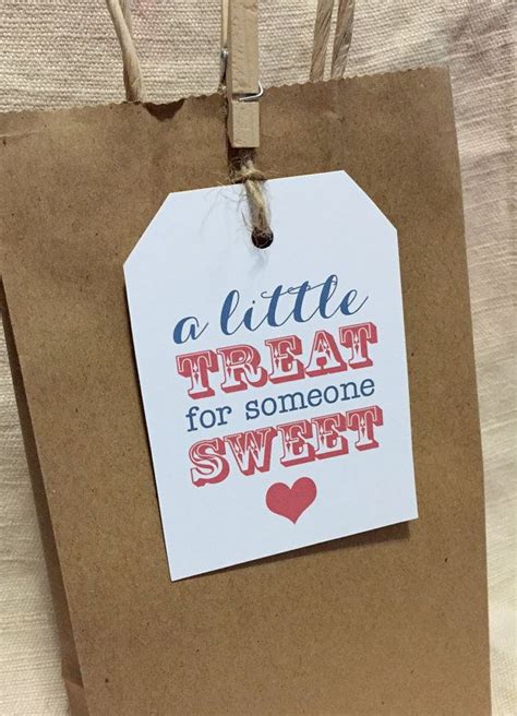 Printable Sweet Treat T Tags A Little Treat For Someone Etsy Teacher T Tags
