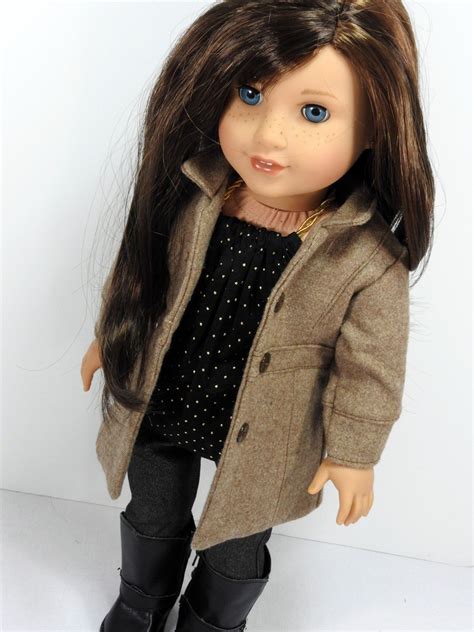 american girl doll coat handmade italian wool cashmere le marais coat by avanna… american girl