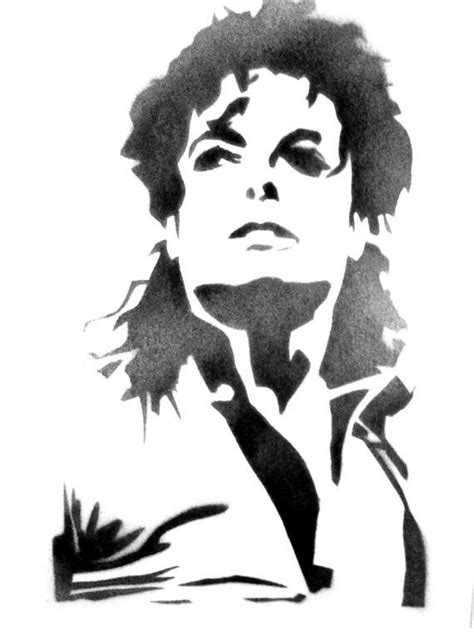 Michael Jackson Painting Hipster Decoration Graffiti Stencil One Of