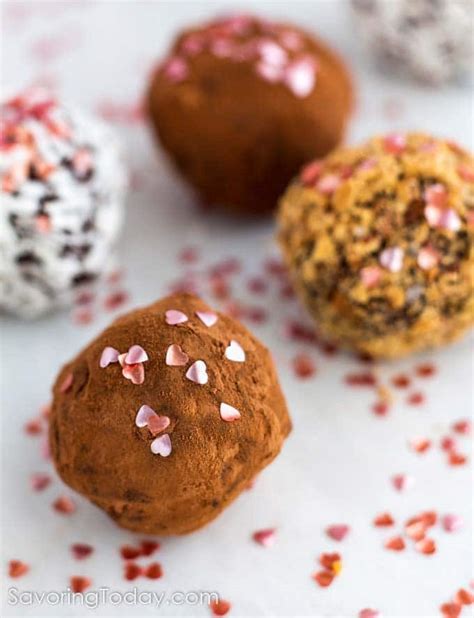 Easy Valentine S Day Chocolate Truffles Recipe Savoring Today