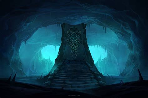 Runes In The Ice Cave By Nele Diel On Deviantart Ice Cave Cave City