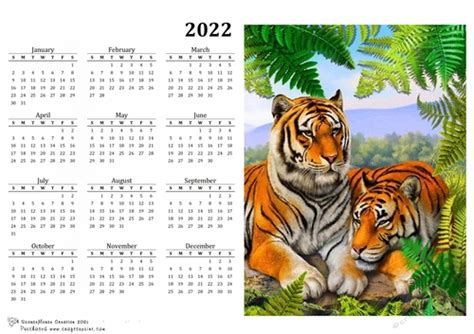 2022 Calendar Tigers Cup11370414063 Craftsuprint