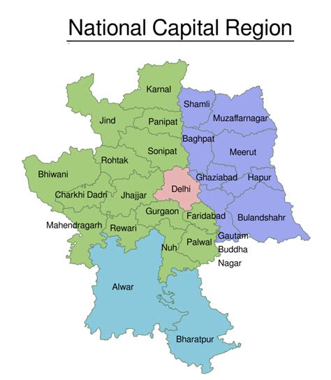 File National Capital Region India Svg Wikimedia Commons Printable