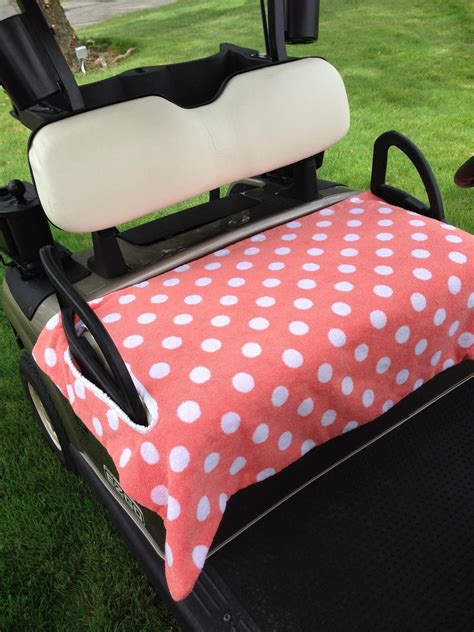 Just Peachy Terry Cloth Golf Cart Seat Cover