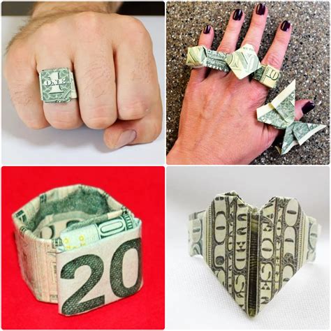 How To Make A Dollar Ring 20 Ways To Make 1 Bill Ring