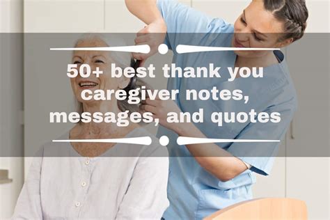 50 Best Thank You Caregiver Notes Messages And Quotes Ke