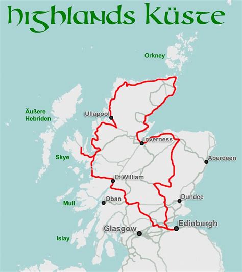Routenvorschlag | Schottland reisen, Schottland rundreise ...