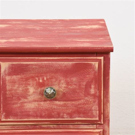 Red Shabby Chic Chest Of Drawers Online Auctions San Diego