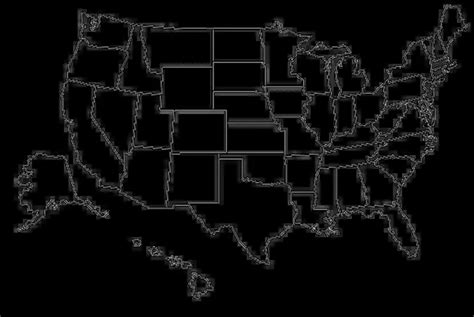 Printable Blank Map Of The Usa Outline Free Download