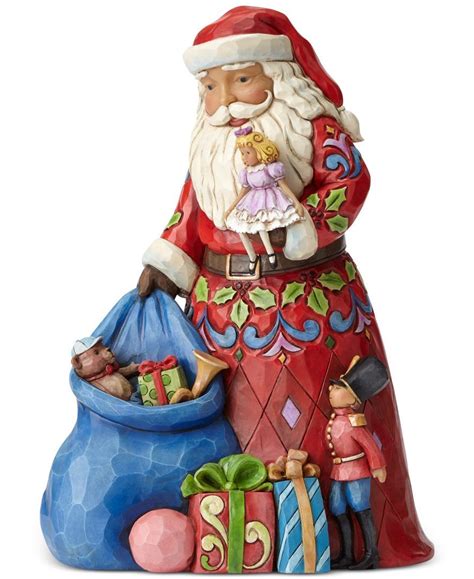 Jim Shore Santa With Toy Bag Collectible Figurine With Images Jim