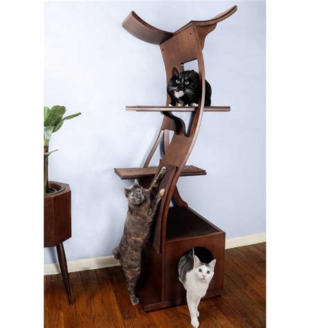 Lotus Cat Tower A Luxury Cat Tree Of Modern Design The Refined Feline