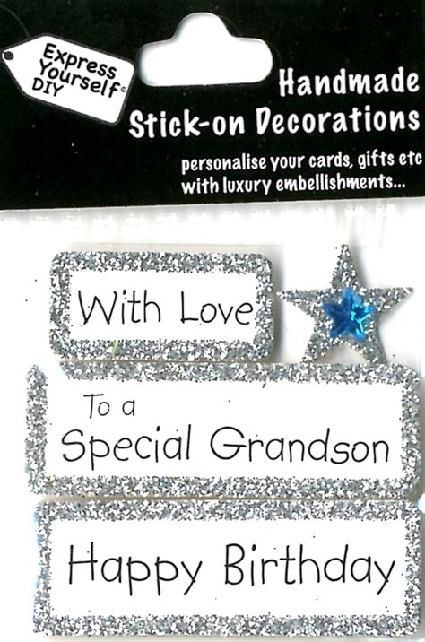 happy birthday special grandson diy greeting card toppers t accessories love kates