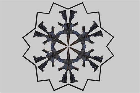 Snowflake Rifle Mixed Media By Amber Summerow Fine Art America