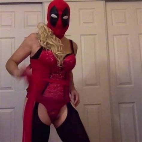 lady deadpool cosplay sexy tasha crossdresser tranny xhamster