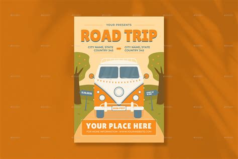 Road Trip Flyer Set By Yuups Graphicriver