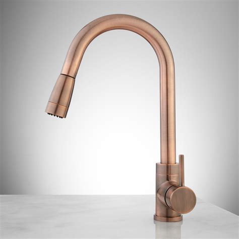 Temperature and volume are controlled by using both handles, one for hot and one for cold. Finite Single-Hole Kitchen Faucet with Swivel Spout and ...
