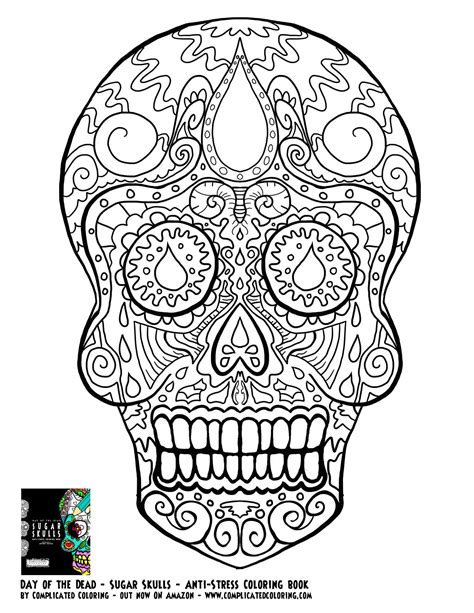 Free Adult Coloring Pages Sugar Skull Coloring Home