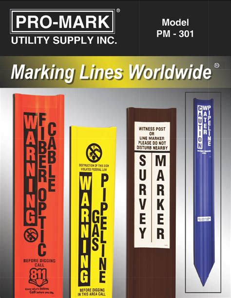 Flexible Utility Marker PM ProMark Utility Supply
