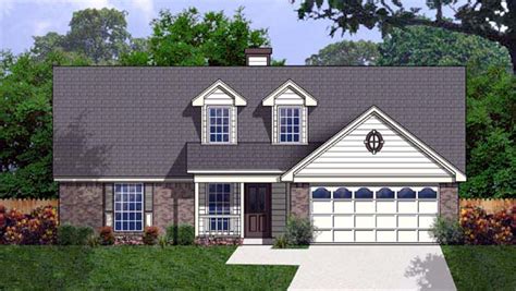 House Plan 77175 Cape Cod Style With 1383 Sq Ft 3 Bed 2 Bath
