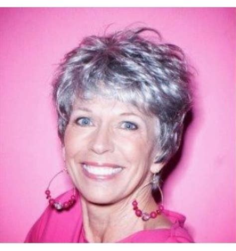 This cut is teamed up with chic hairstyles for grey hair over 60. 17 Best images about Hairstyles for over 60's on Pinterest ...