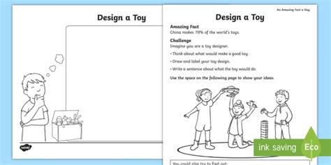 Design A Toy Worksheet Teacher Made