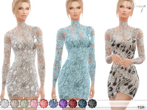 The Sims Resource Sequin Mini Dress