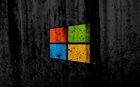 Download Wallpapers Windows 8 4k Creative Grunge Black