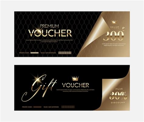Premium Vector Luxury Voucher And Vip Coupon Backgrounds