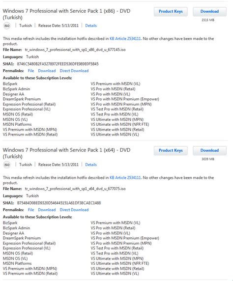 Orijinal Windows 7 Professional Sp1 Dvd Türkçe 32x64 Bit Indir Full