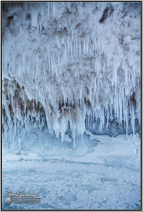 Ice Caves On Lake Michigan Muskegon Picture Michigan