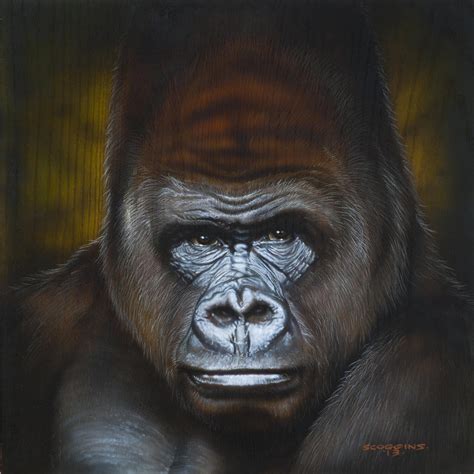 Gorilla Painting By Timothy Scoggins Fine Art America