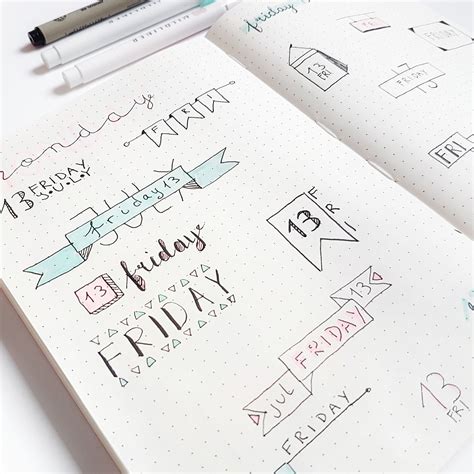 Bullet Journal Header Ideas Not Only For Newbies Anjahome Bullet