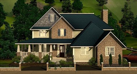 Floor plan addams family house sims 4. EveryoneSims: Large Family Home | Sims house plans, Sims ...