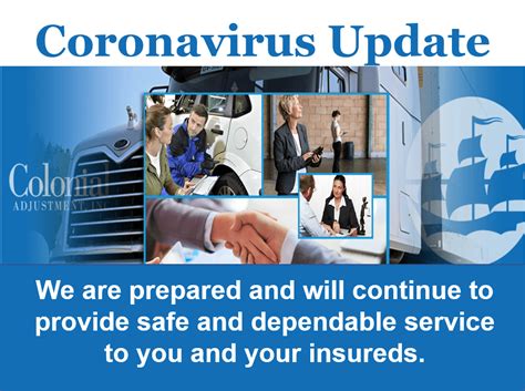 Coronavirus Update to Our Community - Colonial Adjustment - Colonial Adjustment