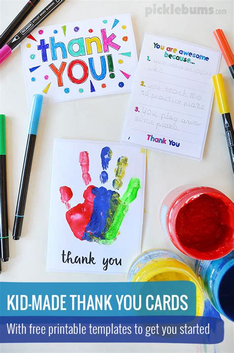 You may let your child start the letter with hi, hello, or dear teacher. Printable Thank You Cards to Make With Your Kids