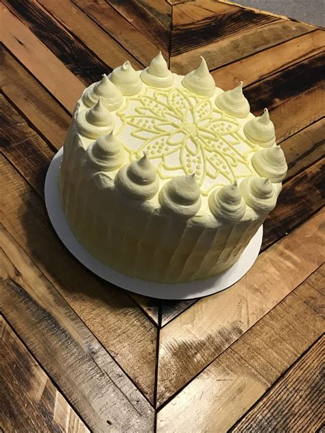 Lemon Birthday Cake With Lemon Cream Cheese Buttercream Cake Cream