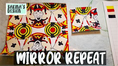 Poster Color Painting Playing Cards Design Mirror Repeat Youtube