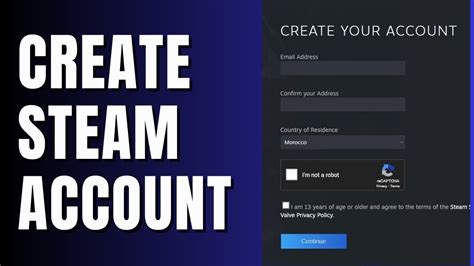 How To Create Steam Account Youtube