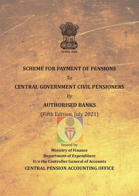 Scheme For Payment Of Pensions To Central Government Pensioners By