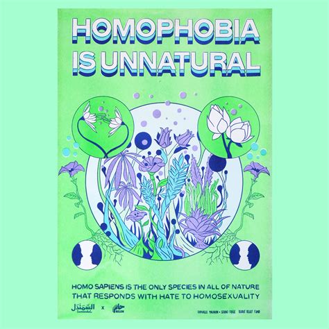 Homophobia Is Unnatural Fidèle