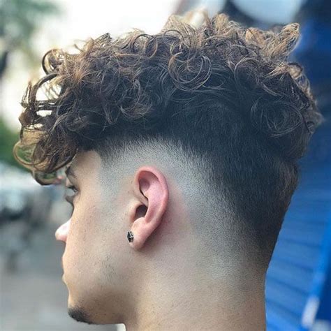 Skin Mid Fade Haircuts With Perm Best Perm Hair For Guys Cool Perm