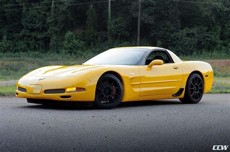 This Yellow Corvette C5 Z06 Comes With A Set Of Custom Made Ccw C10