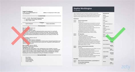 Curriculum Vitae Cv Format 20 Examples And Tips
